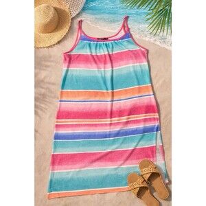 Lauren Ralph Lauren Stripe Tank Dress Cotton XL Beach